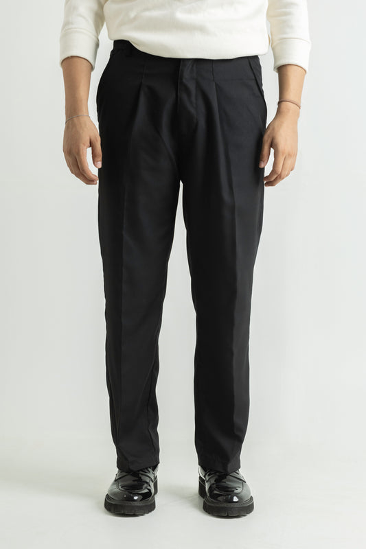 STRAIGHT-FIT TWILL PANTS