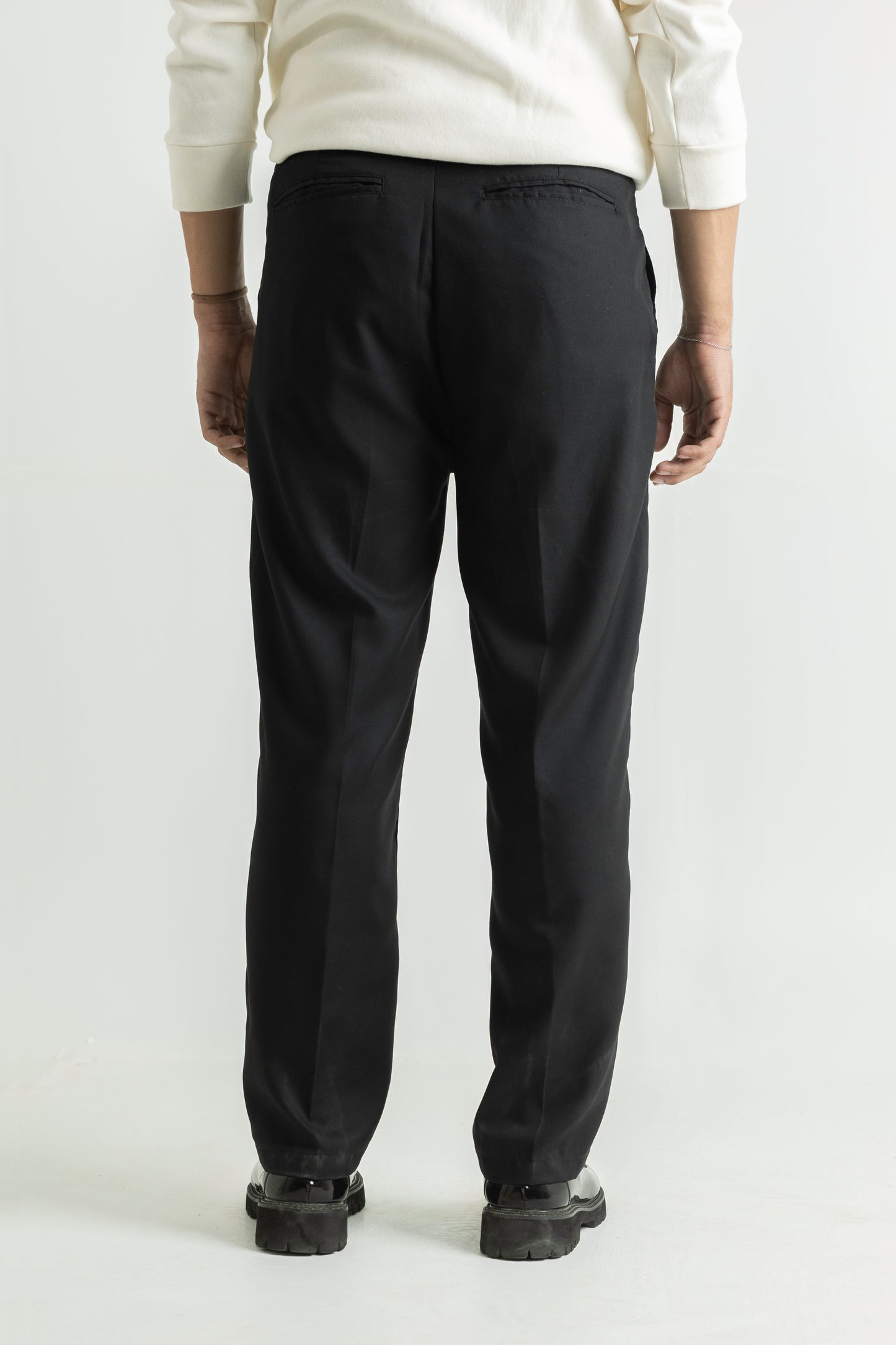 STRAIGHT-FIT TWILL PANTS