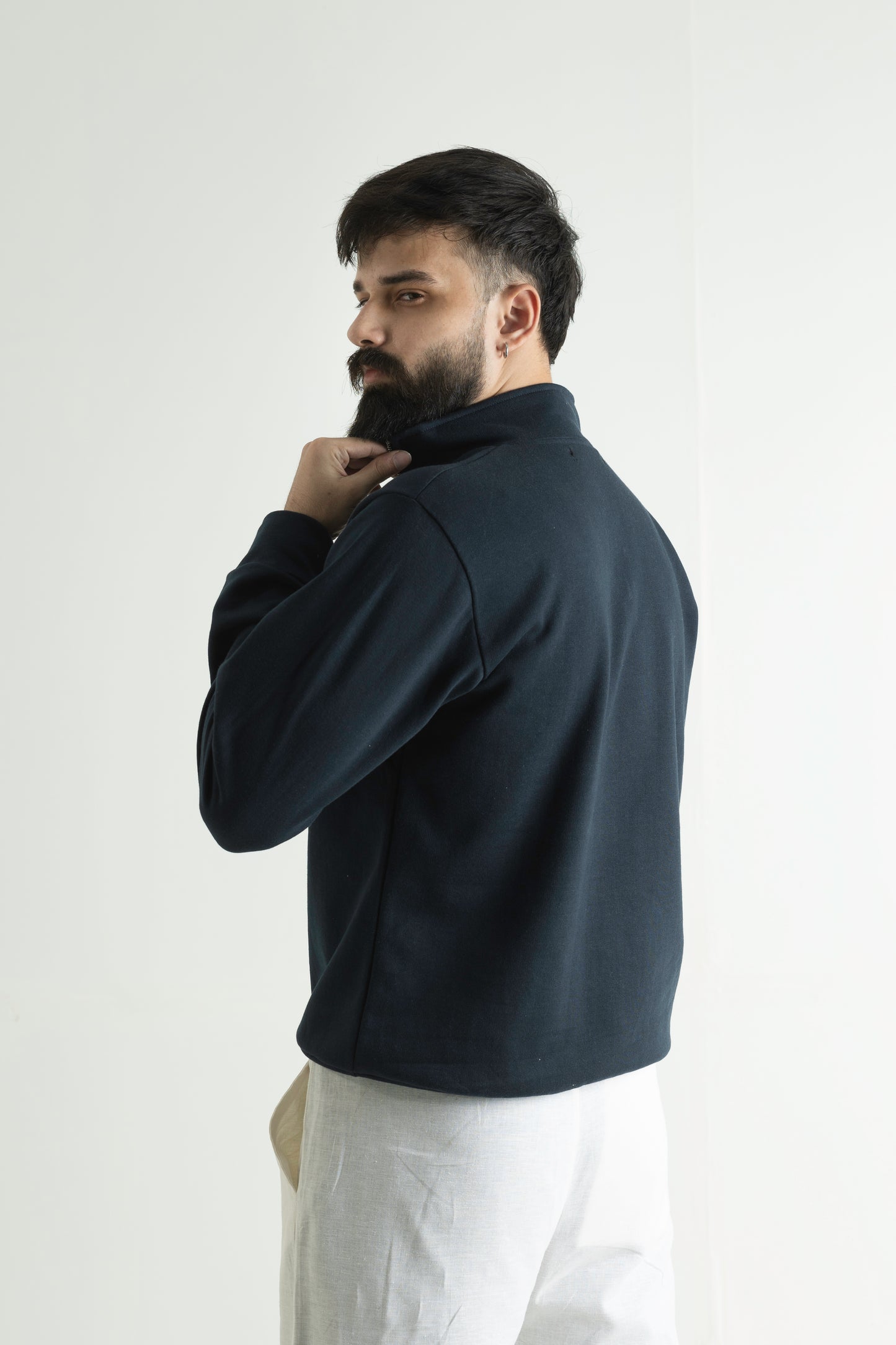 QUARTER-ZIP SWEATSHIRT