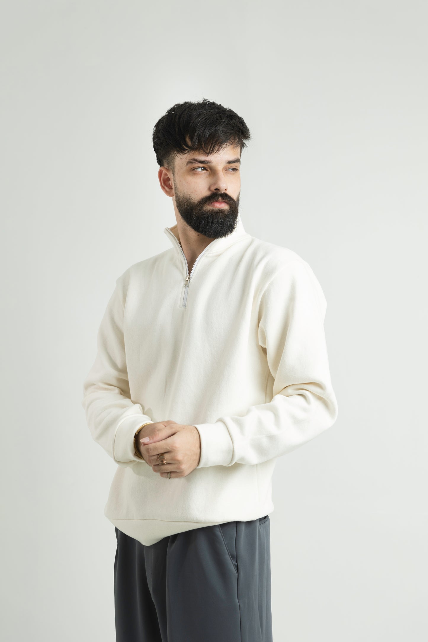 QUARTER-ZIP SWEATSHIRT